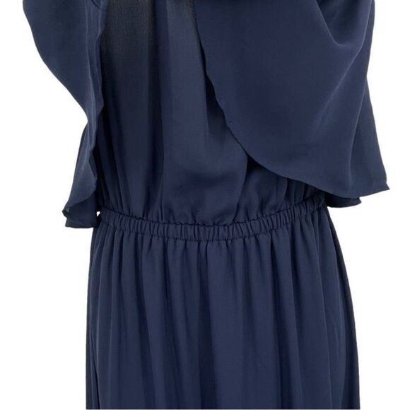 Show Me Your Mumu Hacienda Off The Shoulder Maxi Dress Rich Navy Crisp Size XXS - Picture 10 of 16